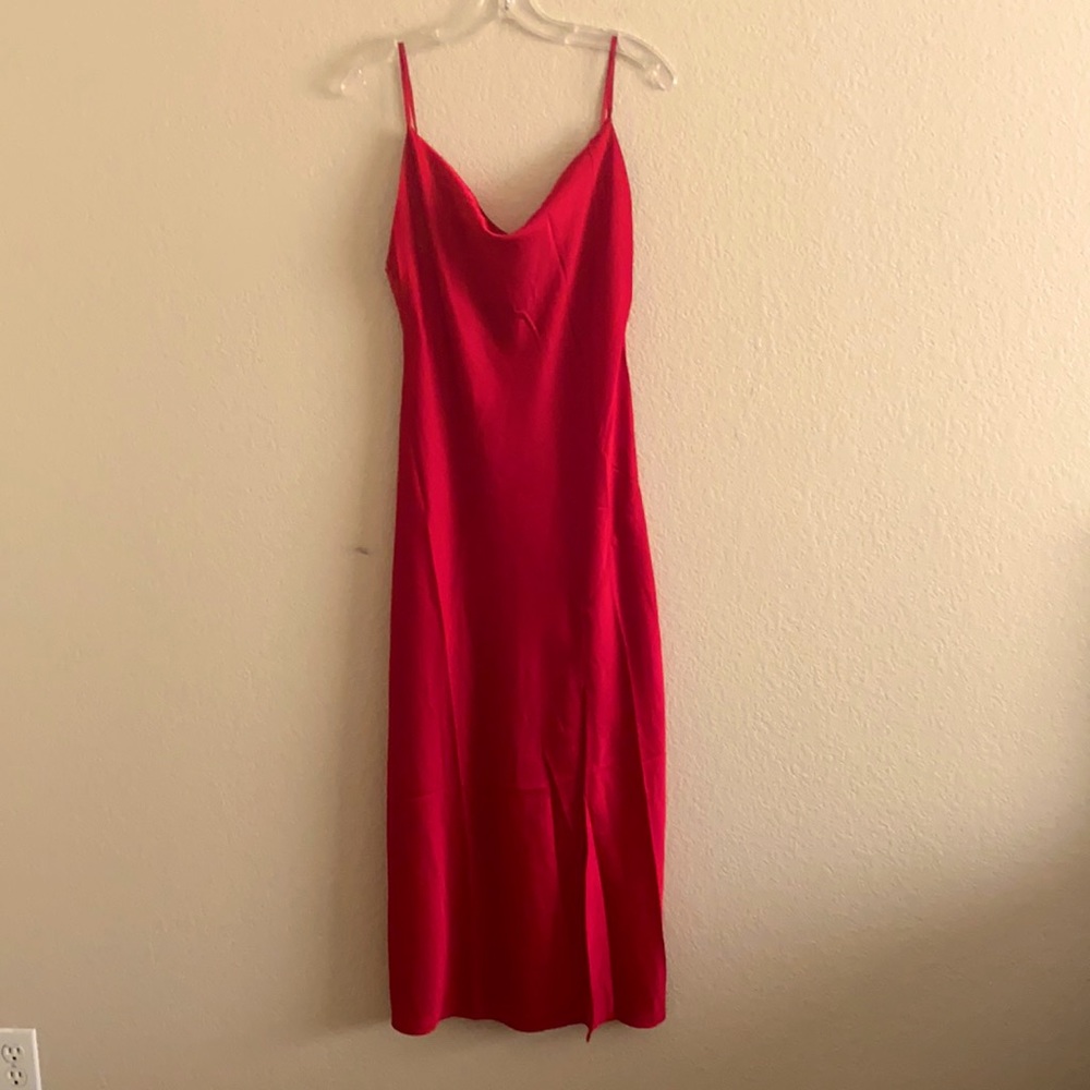 Satin Midi Dress